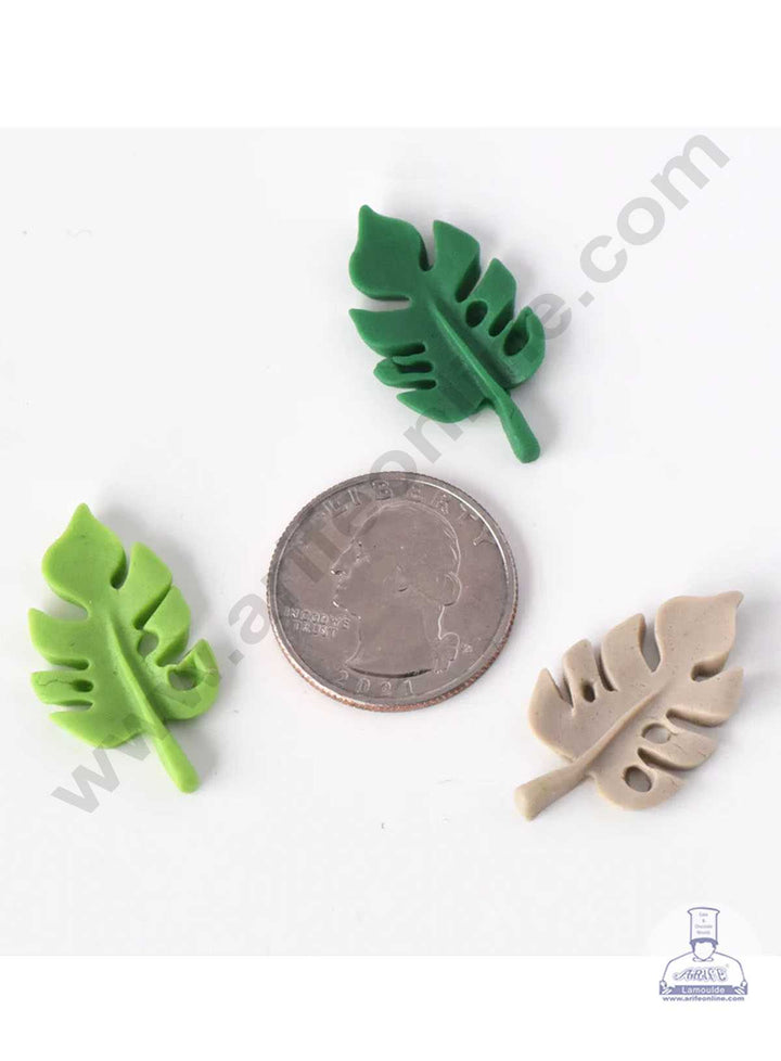 CAKE DECOR™ 4 Cavity Palm Leaves Shape Silicone Fondant Mold Silicon Marzipan Mould SBSP-DYF6906