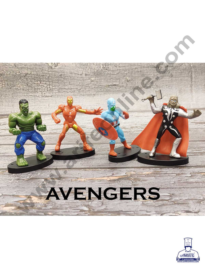 CAKE DECOR™ 4 Pieces Avengers Toys EQ for Cake Toppers SBTO-034-EQ