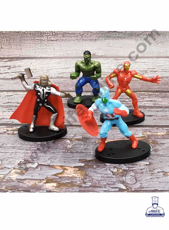 CAKE DECOR™ 4 Pieces Avengers Toys EQ for Cake Toppers SBTO-034-EQ