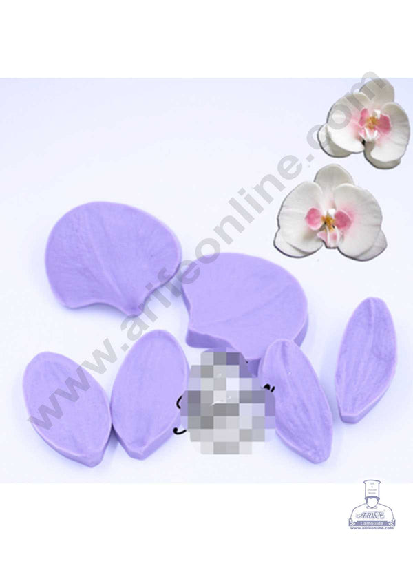 CAKE DECOR™ 6 Cavity Leaves Shape Silicone Fondant Mold Silicon Marzipan Mould SBSP-DYF6393