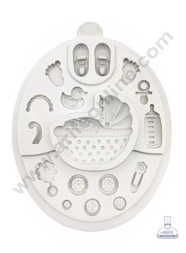 CAKE DECOR™ Baby Themes Silicone Fondant Mold Silicon Marzipan Mould SBSP-DYF6885