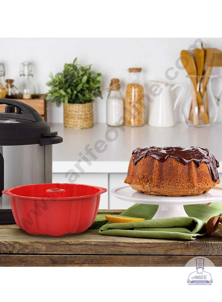 CAKE DECOR™ Big Bundt Shape Silicone Cake Mould Silicone Mould ( SBSM-843 )