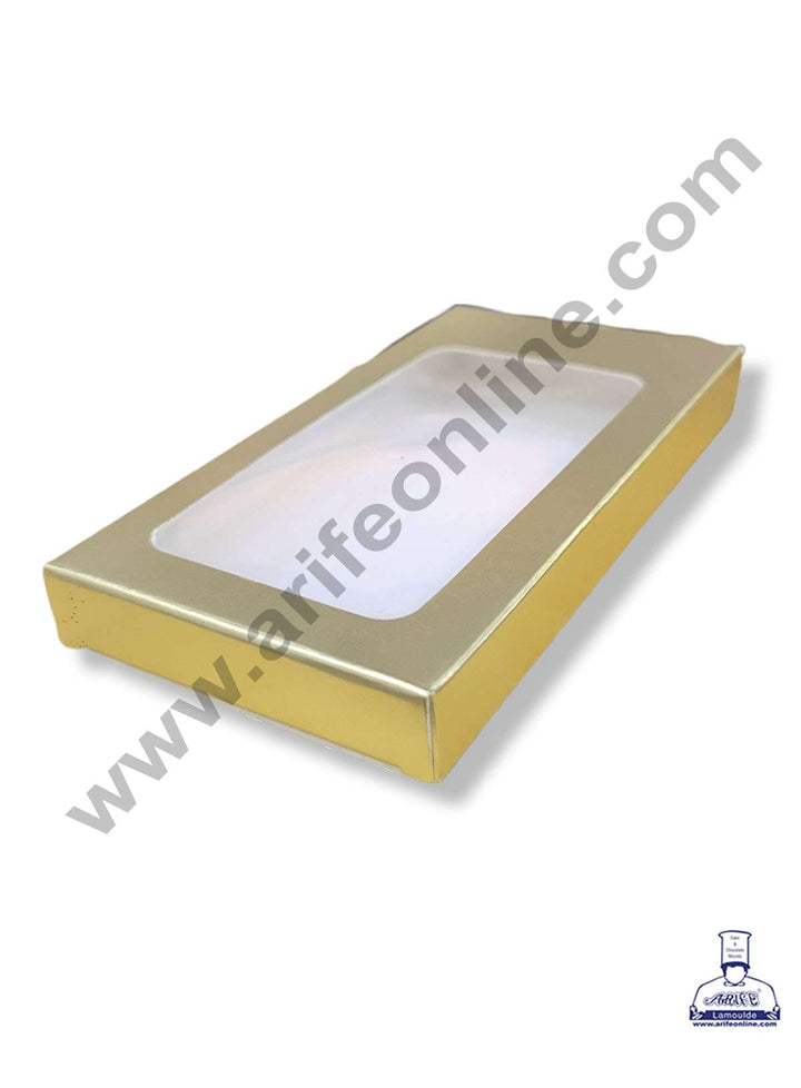 CAKE DECOR™ Big Chocolate Bar Box - Gold ( Pack of 10 Pcs )