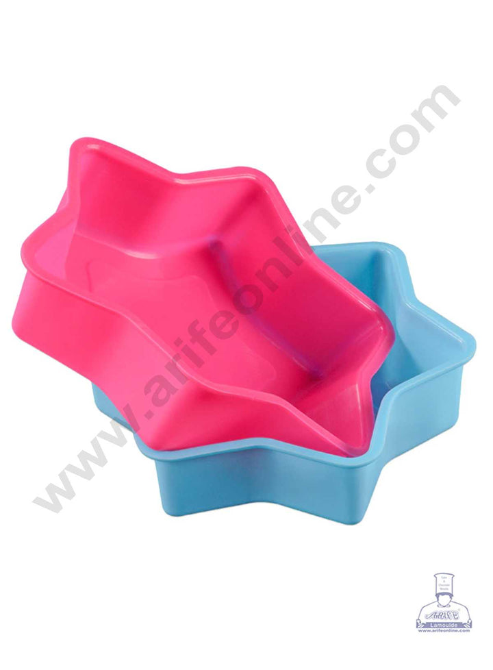 CAKE DECOR™ Christmas Star Shape Silicone Cake Mould Silicone Mould ( SBSM-838 )