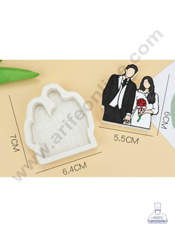 CAKE DECOR™ Couples Shape Silicone Fondant Mold Silicon Marzipan Mould SBSP-DYF6484