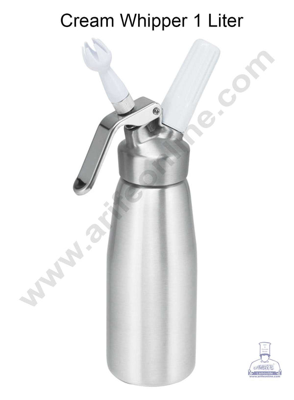 CAKE DECOR™ Cream Whipper Big 1 Liter (1L) - Plastic Head