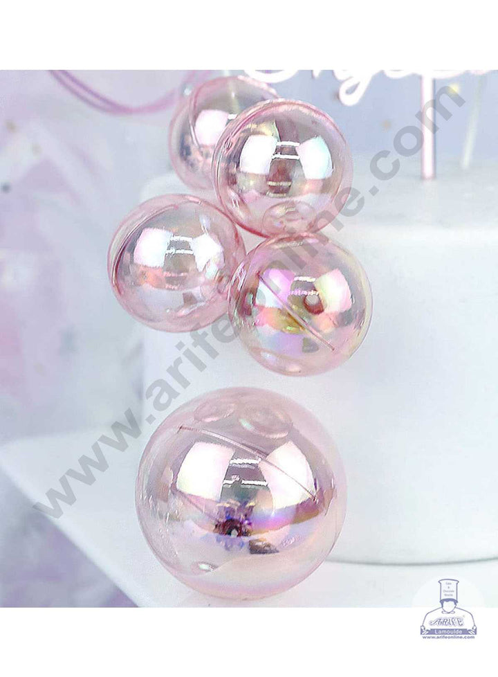 CAKE DECOR™ Crystal Bubble Balls Topper For Cake and Cupcake Decoration ( 12 pcs Pack )