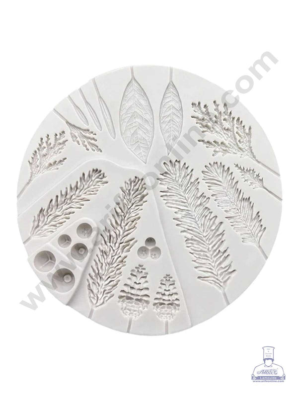 CAKE DECOR™ Different Pine Leaves Shape Silicone Fondant Mold Silicon Marzipan Mould SBSP-DYF6815