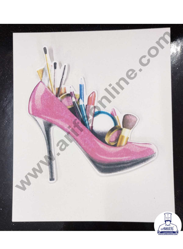 CAKE DECOR™ Edible Theme Topper Pre Cut Wafer Paper High Quality - High Heel Cake Topper - ( 1 pc Pack ) SB-EWP-37