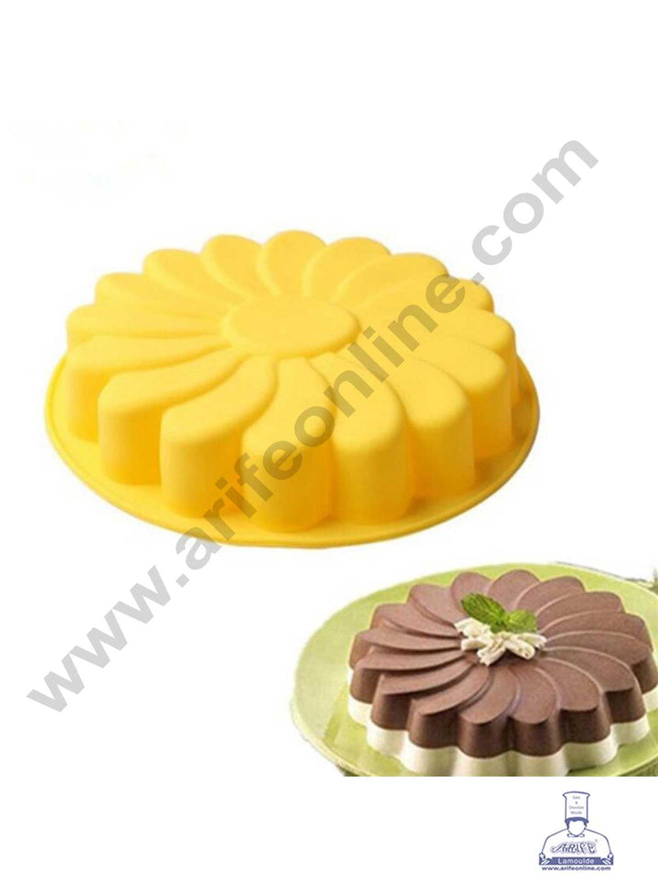 CAKE DECOR™ Flower Shape Silicon Cake Mould Silicon Mould (SBSM-865)