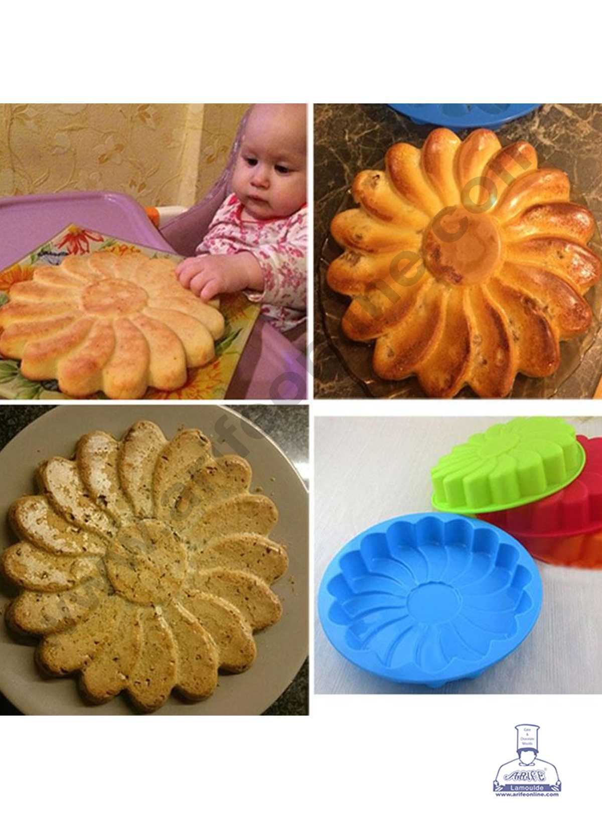 CAKE DECOR Flower Shape Silicon Cake Mould Silicon Mould SBSM