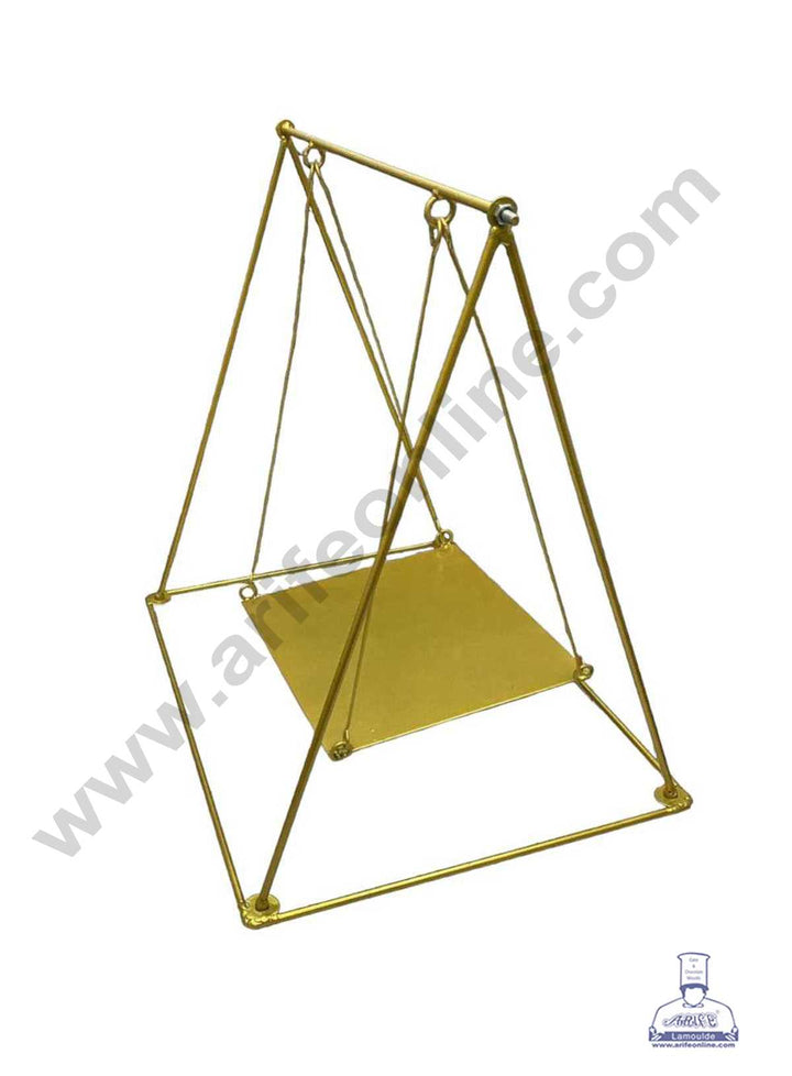 CAKE DECOR™ Fully Foldable Swing Hanging Chandelier Metal Cake Stand (SBCS-175)