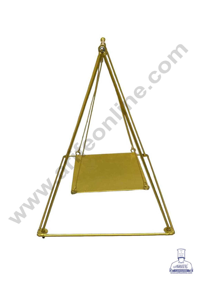 CAKE DECOR™ Fully Foldable Swing Hanging Chandelier Metal Cake Stand (SBCS-175)