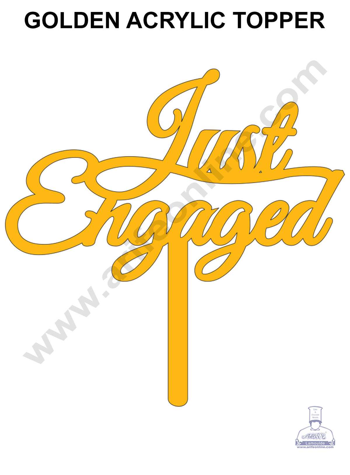 Finally Got Engaged Wedding Cake Topper Blue Cake Topper Color Option  Available 6