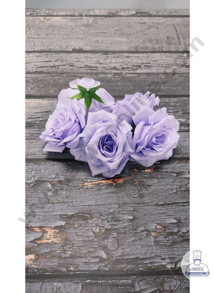Rose Rife CAKE DECOR™ Large Rose Artificial Flower For Cake Decoration – Purple ...