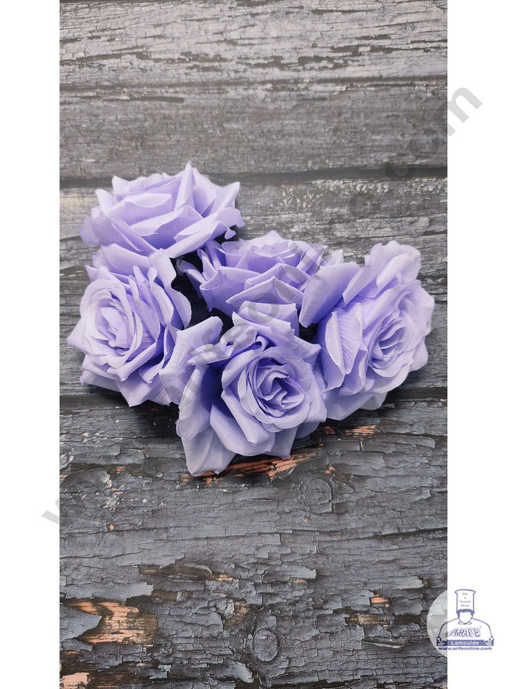 Rose Rife CAKE DECOR™ Large Rose Artificial Flower For Cake Decoration – Purple ...