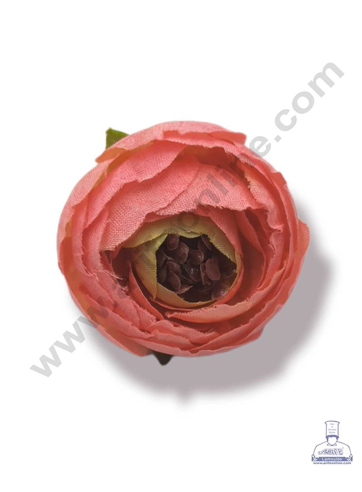 CAKE DECOR™ Medium Peony Artificial Flower For Cake Decoration – Pink ( 10 pc pack )
