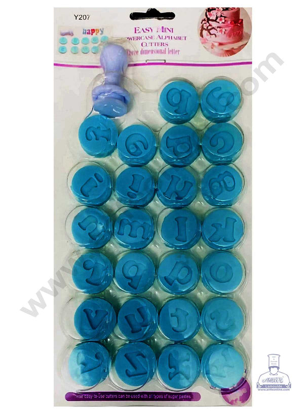 CAKE DECOR™ Mini Lower Case Alphabet Letter Stamp Cookie Cutter Fondant Cutters (SBY-207)