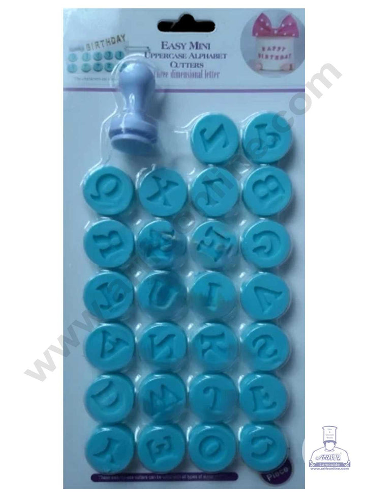 CAKE DECOR™ Mini Upper Case Alphabet Letter Stamp Cookie Cutter Fondant Cutters (SBY-206)