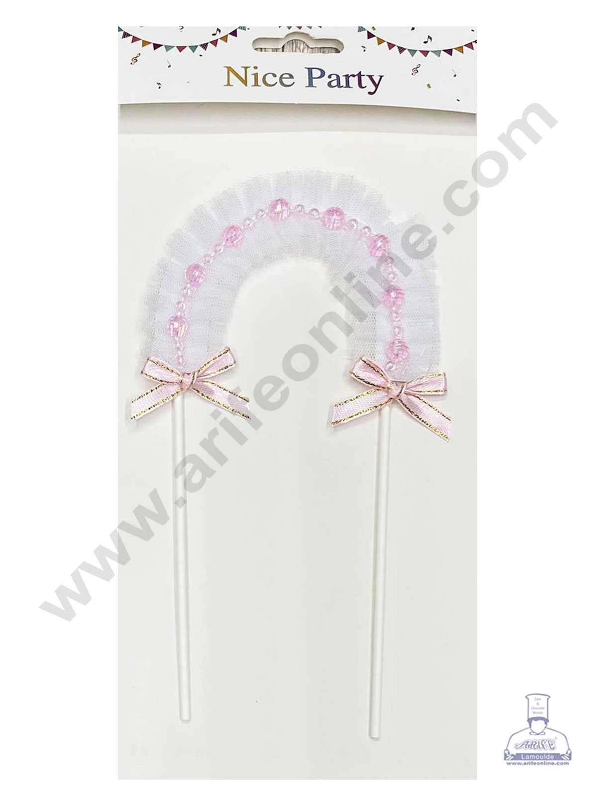 Selibration.com | Pink 13*20cm Arch Pom Pom Cake Topper For Bachelorette  Party, Valentine's Day, Baby Showers, Wedding and Birthday Celebration  Supplies For Your Loved Ones : Amazon.in: Toys & Games