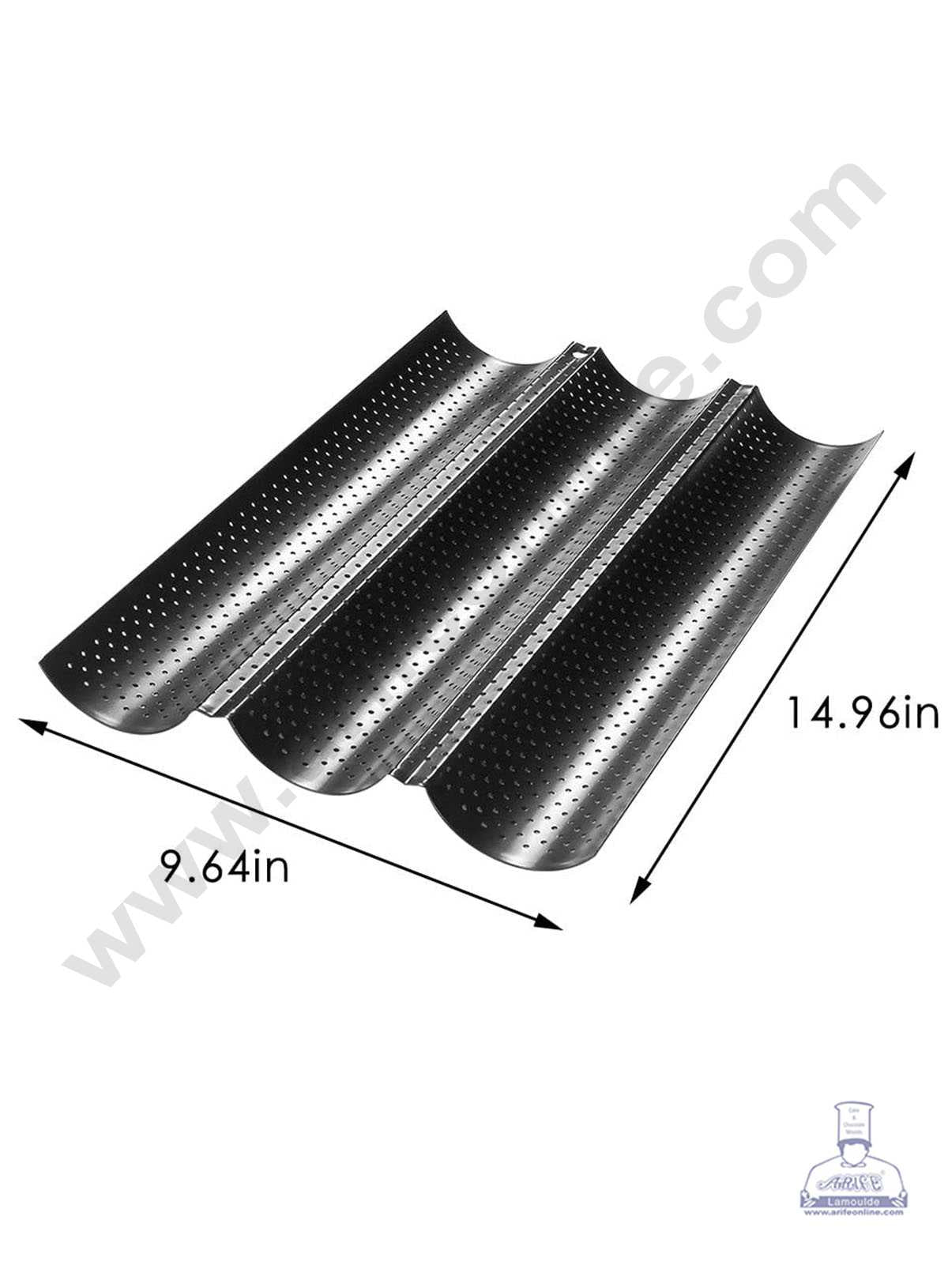 CAKE DECOR Nonstick Baguette Tray 38 cm x 25 cm for French Bread