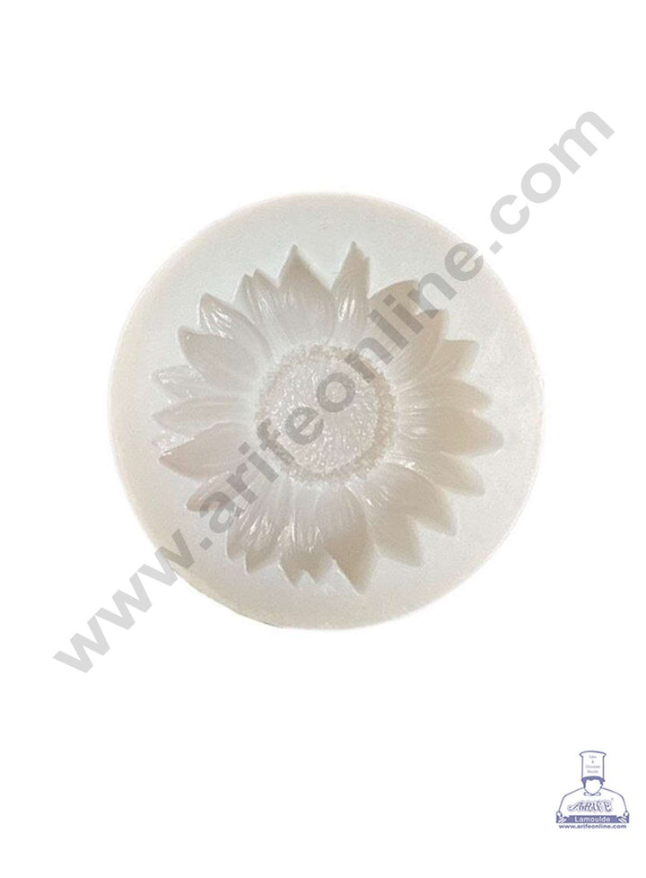 CAKE DECOR™ Silicon 1 Cavity Sunflower Shape Silicone Fondant Mold Marzipan Mould SBSP‐DYF6144