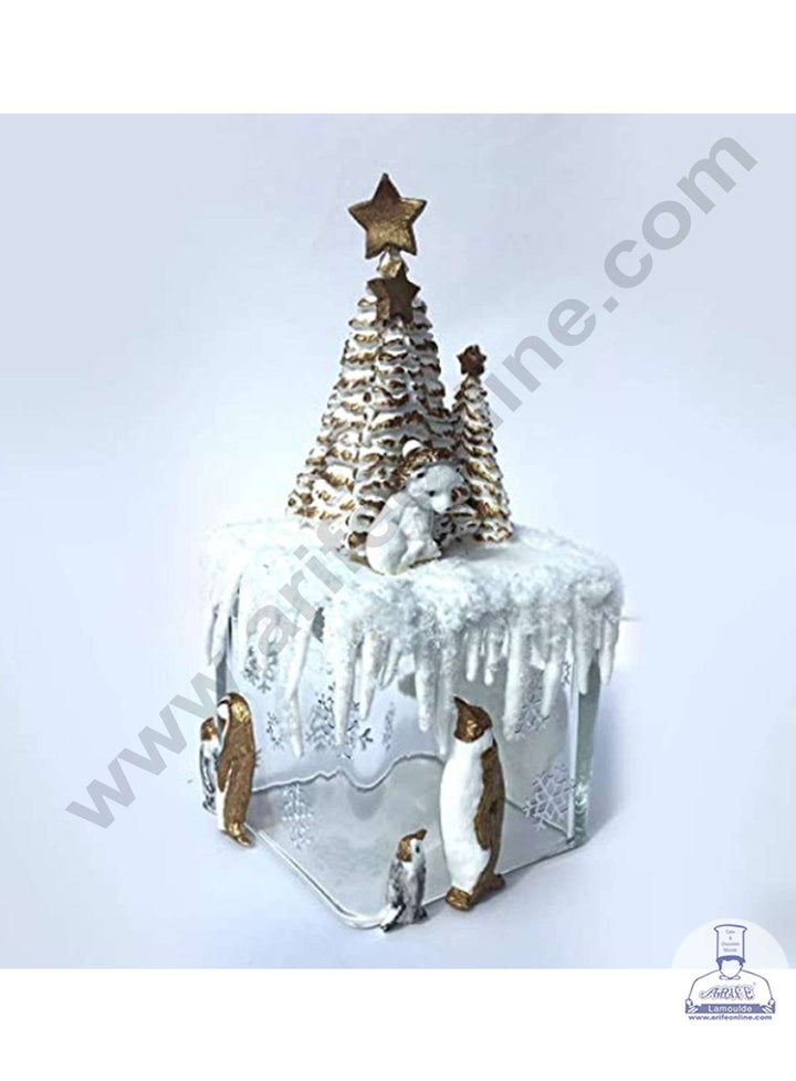 CAKE DECOR™ Silicon 5 Cavity Different Penguins Shapes Silicone Fondant Mold Marzipan Mould SBSP‐DYF6552