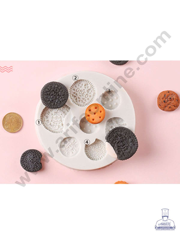 CAKE DECOR™ Silicon 7 Cavity Biscuits Shape Silicone Fondant Mold Silicon Marzipan Mould SBSP-DYF6403