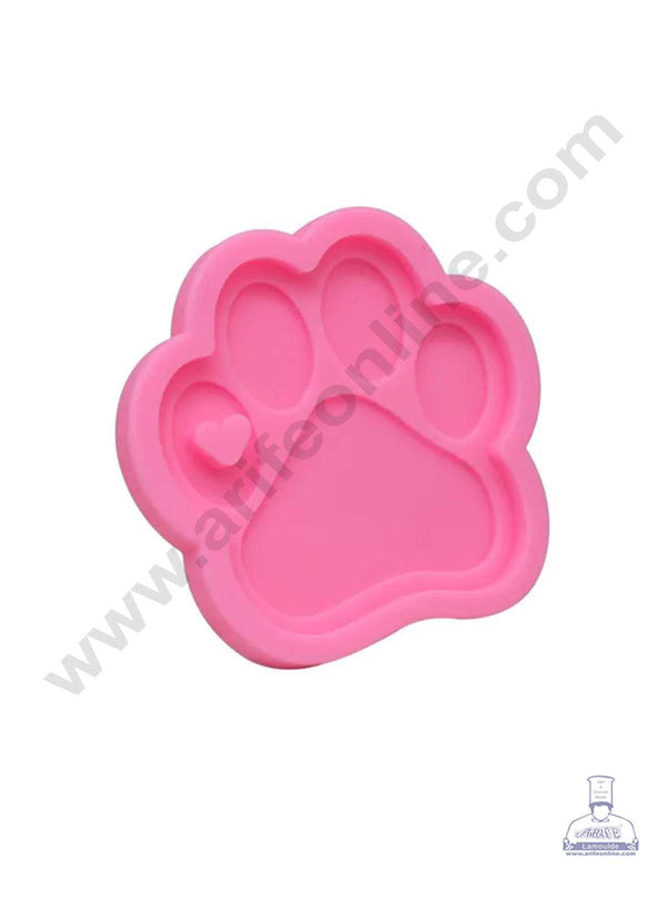 CAKE DECOR™ Silicone 1 Cavity Dog Paw Shape Pink Fondant Marzipan Mould