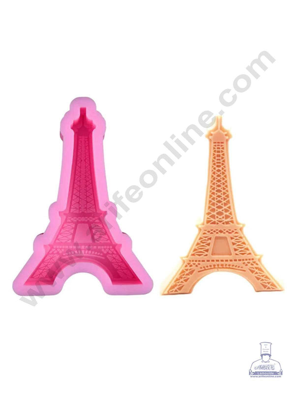 CAKE DECOR™ Silicone 1 Cavity Paris Eiffel Tower Shape Silicon Chocolate Mould Muffin Mould