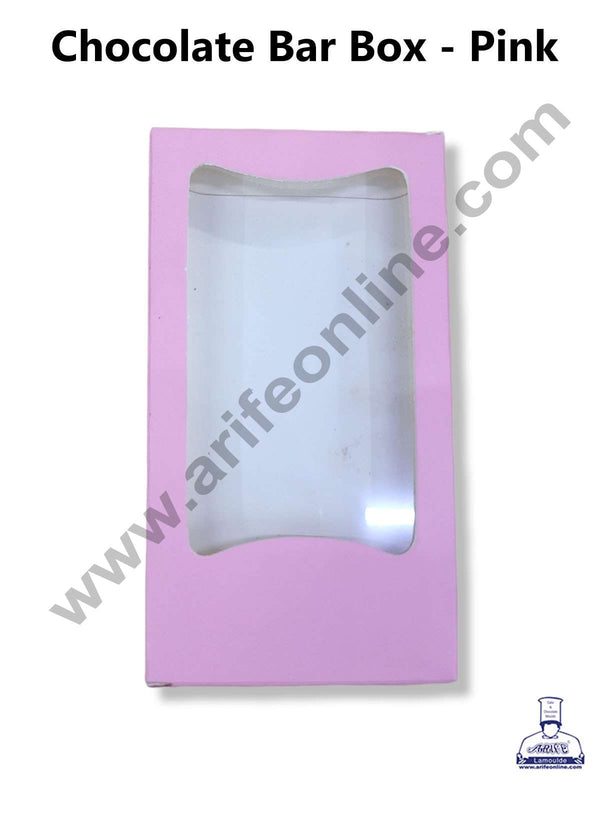CAKE DECOR™ Medium Chocolate Bar Box - Pink ( Pack of 10 Pcs )