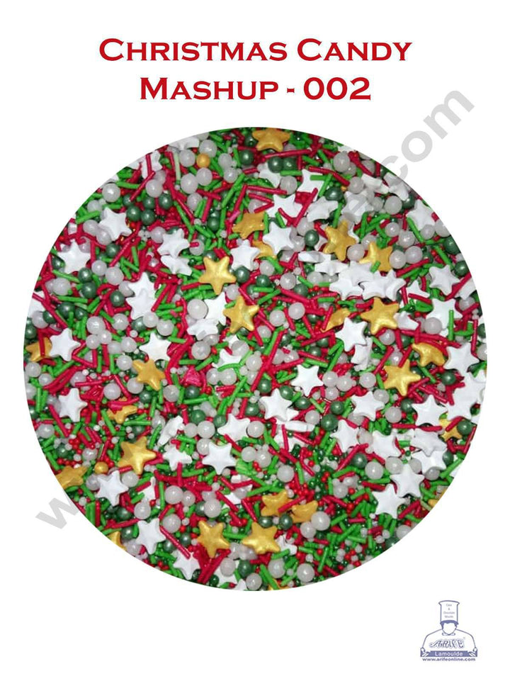 CAKE DECOR™ Sugar Candy - Christmas Mashup Sprinkles and Candy 002 - 70 gm