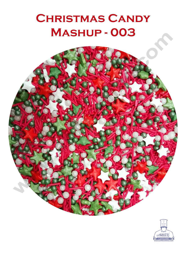 CAKE DECOR™ Sugar Candy - Christmas Mashup Sprinkles and Candy 003 - 70 gm