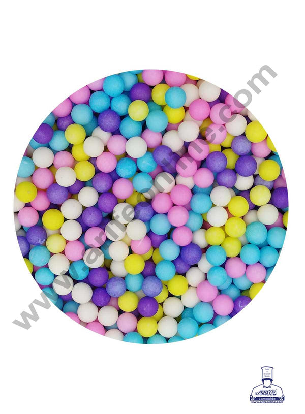 CAKE DECOR™ Sugar Candy - Mix Pastel Colour 6 mm Balls Sprinkles and Candy - 100 gm