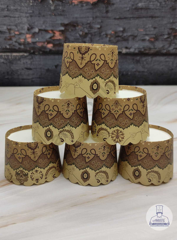 CAKE DECOR™ Traditional Design Big Deep Muffin Cupcake Liners ( 50Pcs Pack ) – Design 3
