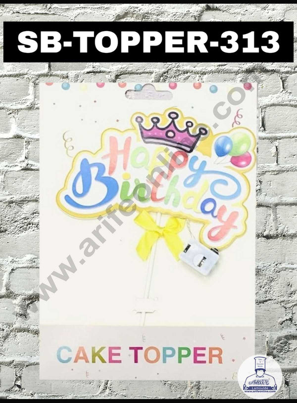 CAKE DECOR™ 1pcs Happy Birthday LED Stick Topper For Cake Decoration( SB-TOPPER-313-01 )