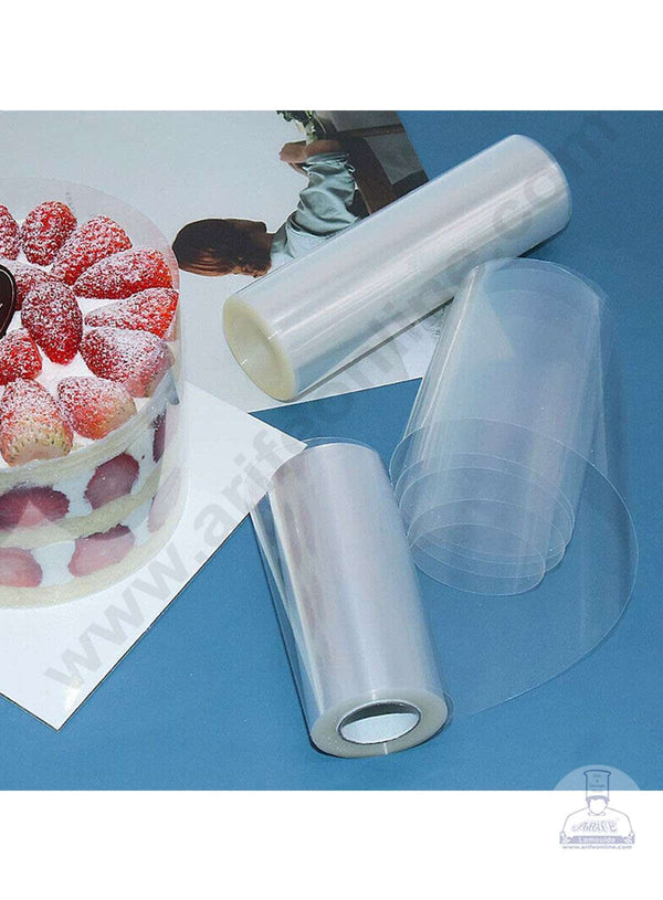 Fancy Acetate Cake Collar, Mousse Cake Plastic Wrap, Acetate Sheet Roll for  Baking and Cake Decoration, Pull me up Cake Maker 15cm*10m