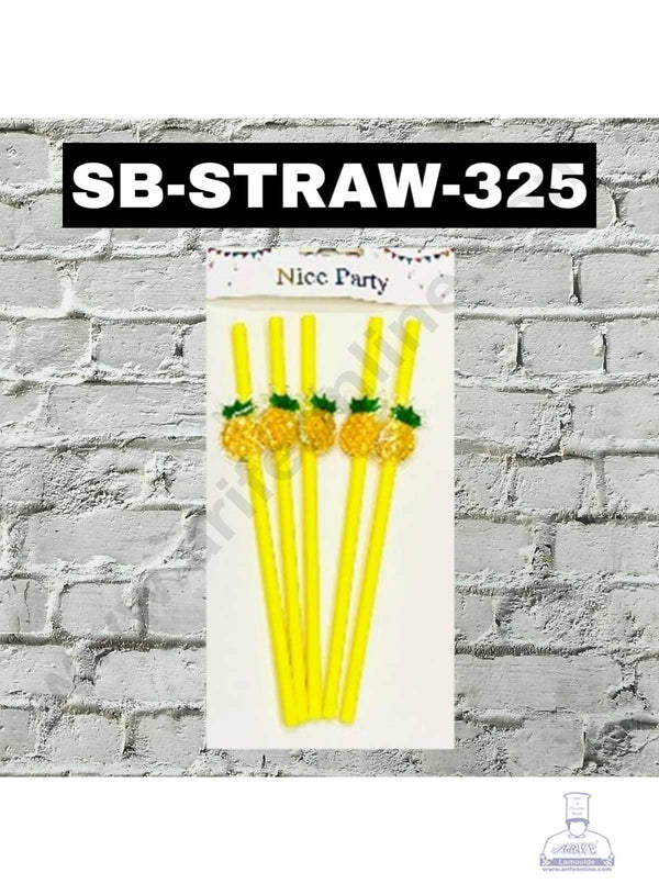 CAKE DECOR™ 5pcs Pineapple Straw Topper For Cake Decoration( SB-STRAW-325-Pineapple )