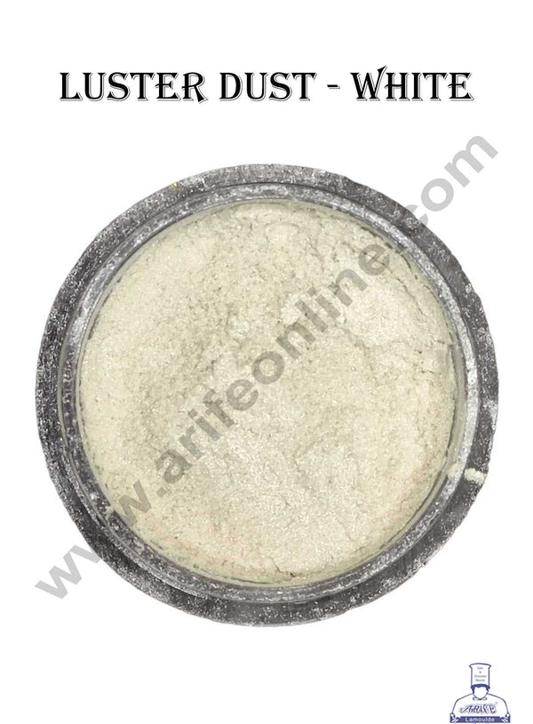 CAKE DECOR™ Luster Dust - White (10 gm) SB-NELD-White