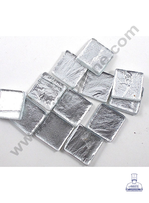 Cake Decor Aluminum Cut Foil Chocolate Wrapper- Silver (8cm*8cm)