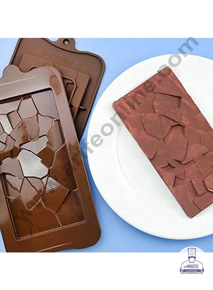 Cake Decor 1 Cavity Break Apart Shape Chocolate Bar Silicone Chocolate Mould