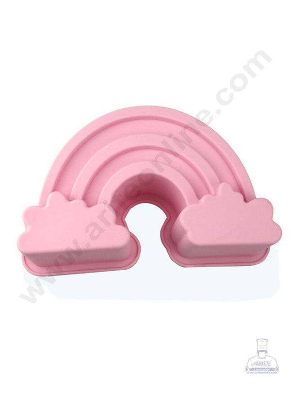 Cake Decor 1 Cavity Cloud Rainbow Shape Silicon Cake Mould SBSM-425