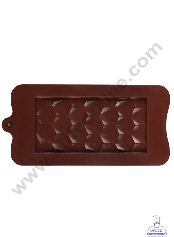 Cake Decor 1 Cavity Cube Diamond Bar Shape Silicone Chocolate Mold ( SBCM-704 )