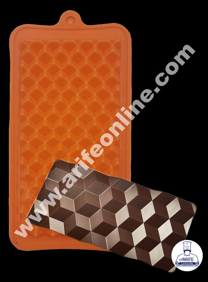 Cake Decor 1 Cavity Cubic Shape Silicone Bar Mold Chocolate Mould ( SBCM-696)