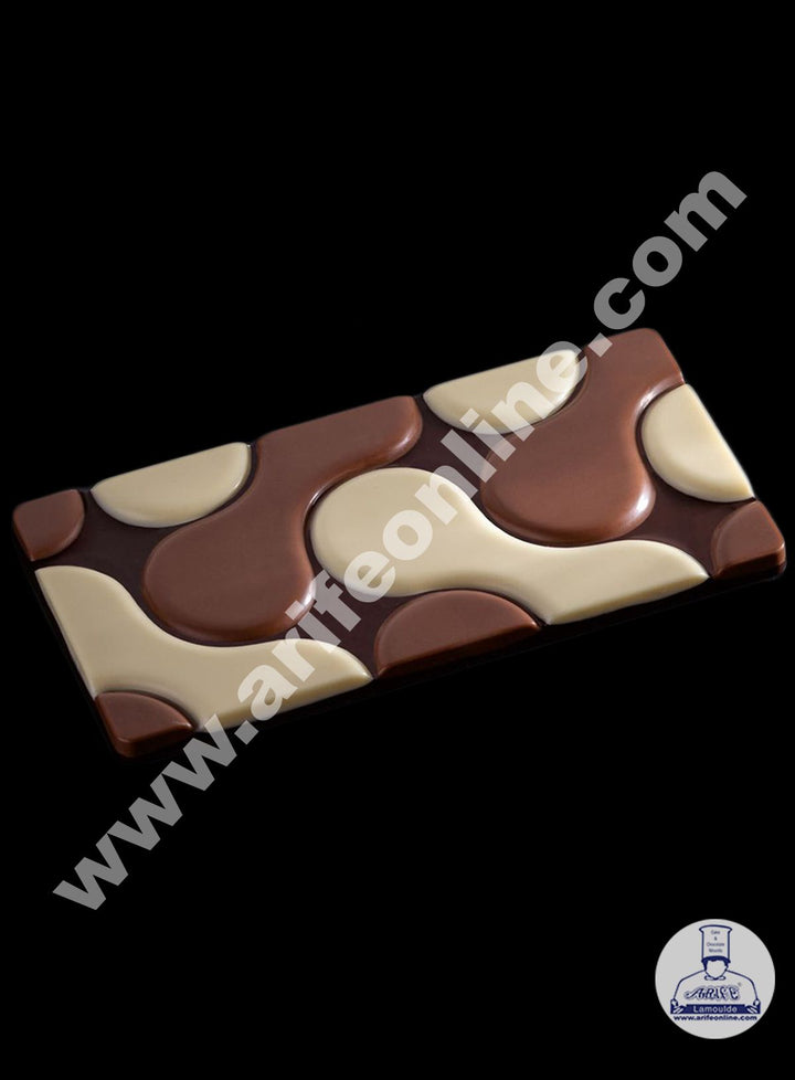 Cake Decor 1 Cavity Flow Shape Chocolate Bar Silicone Chocolate Mould