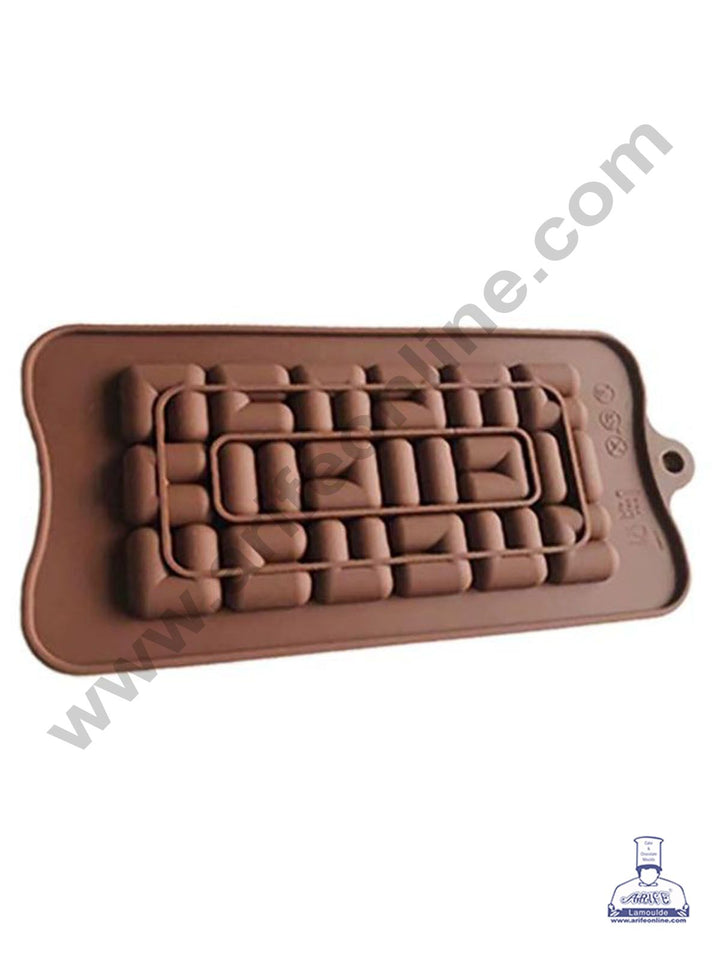 Cake Decor 1 Cavity Geometric Shape Chocolate Bar Silicone Chocolate Mould