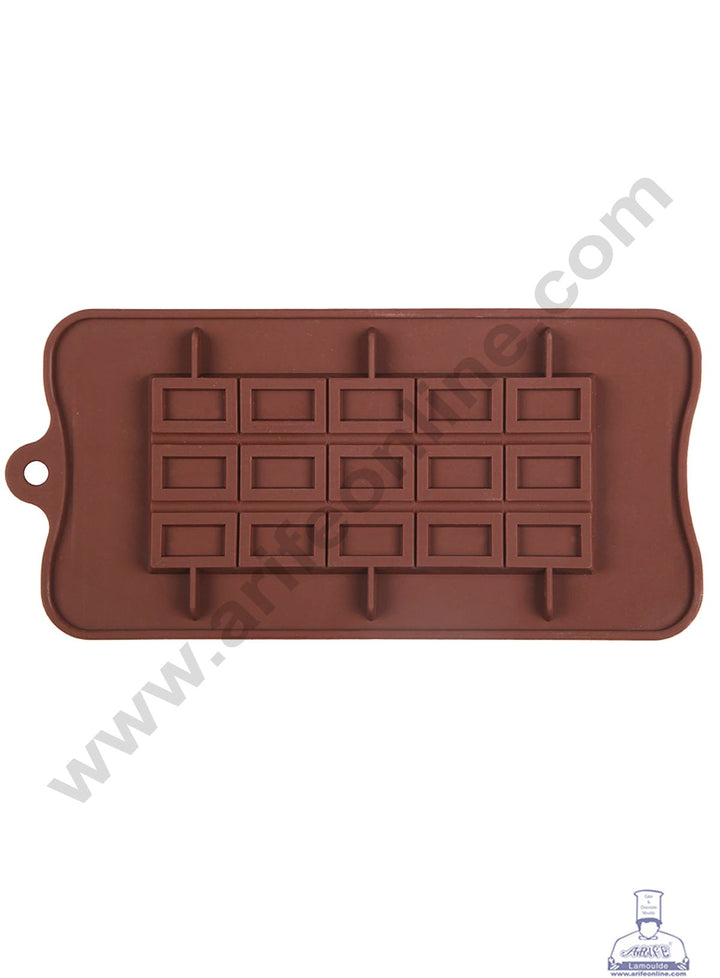 Cake Decor 1 Cavity Milky Bar Shape Silicone Chocolate Mold ( SBCM-708 )