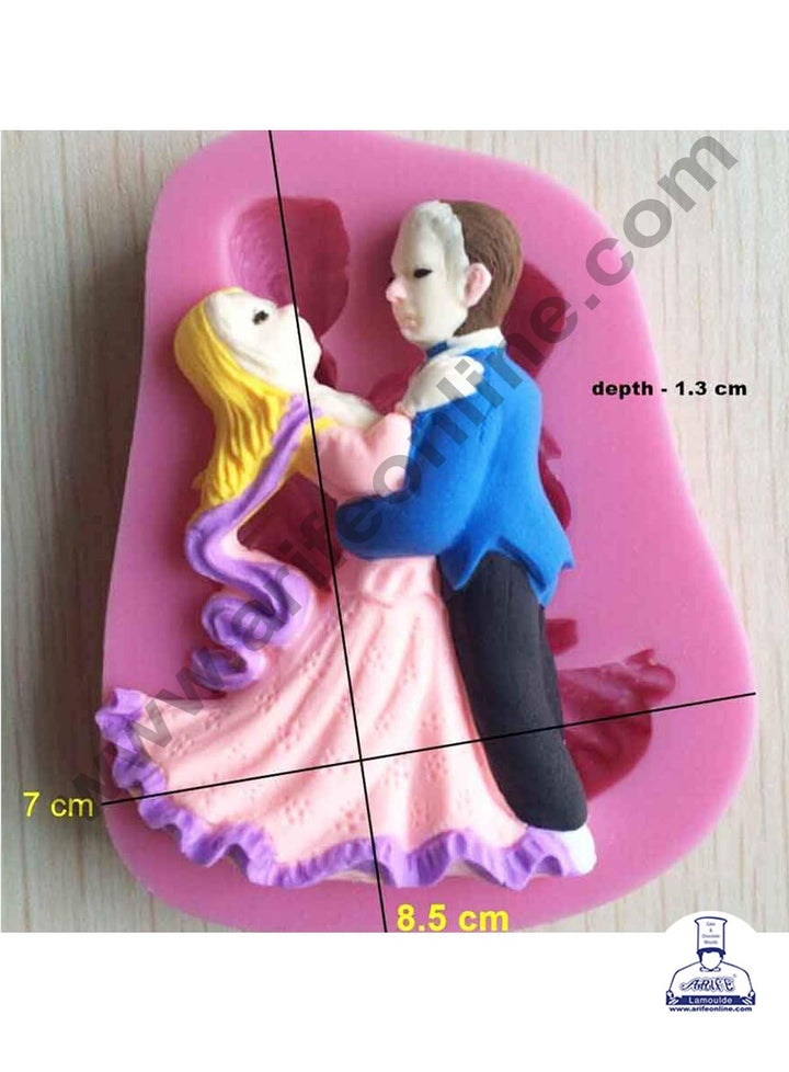 Cake Decor 1 Cavity Silicon Small Dancing Wedding Angels Couple Fondant Marzipan Mould