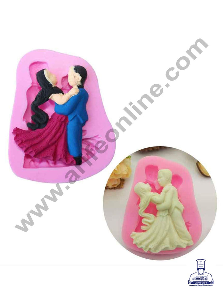 Cake Decor 1 Cavity Silicon Small Dancing Wedding Angels Couple Fondant Marzipan Mould
