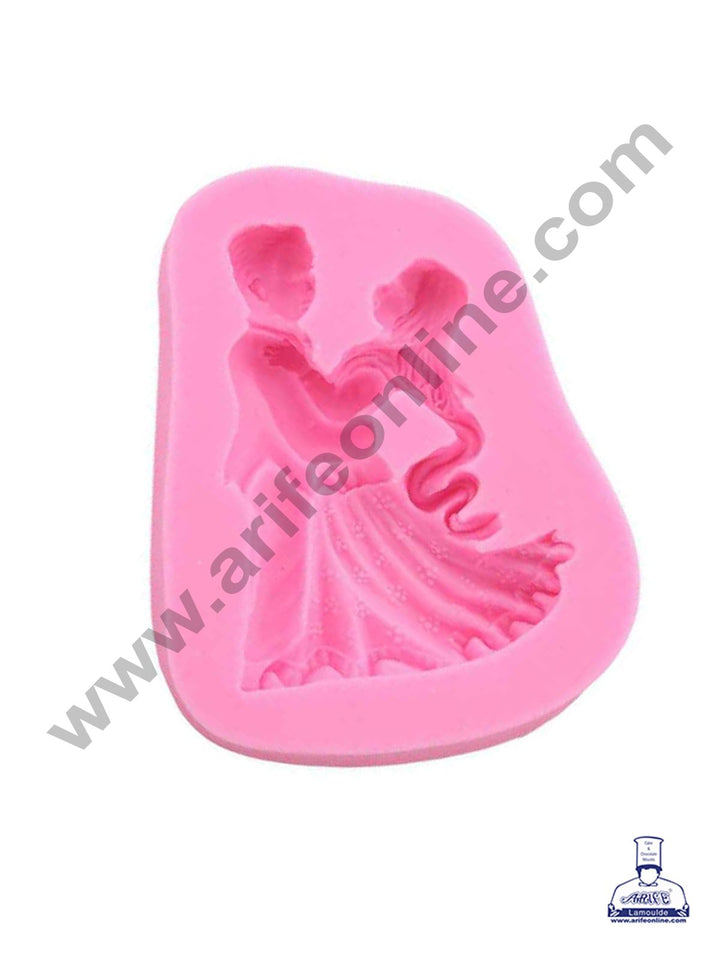Cake Decor 1 Cavity Silicon Small Dancing Wedding Angels Couple Fondant Marzipan Mould